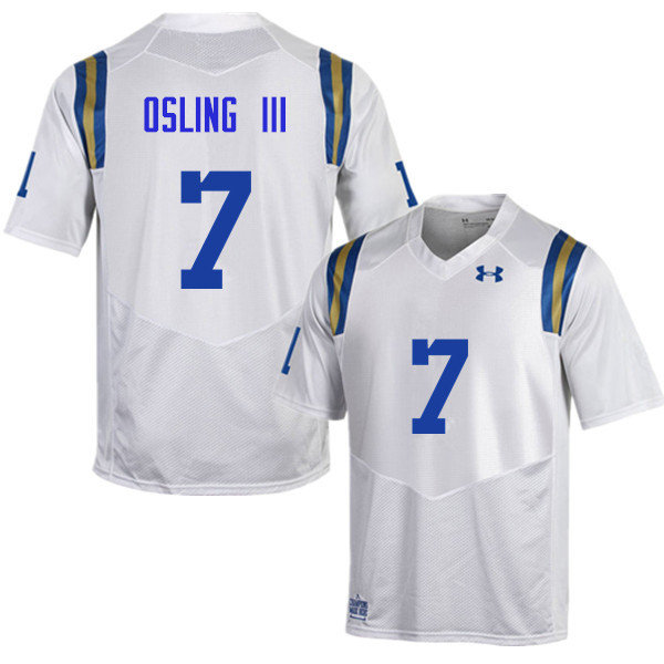 Men #7 Mo Osling III UCLA Bruins Under Armour College Football Jerseys Sale-White - Click Image to Close